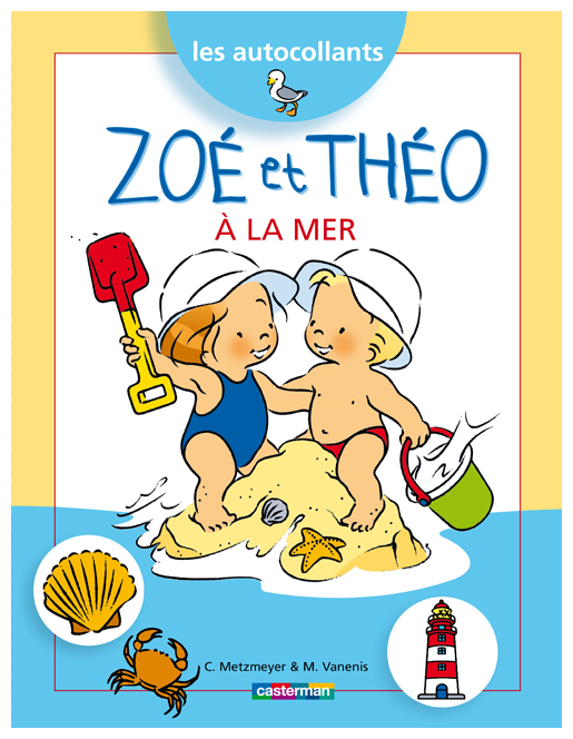 Zoé et Théo à la mer