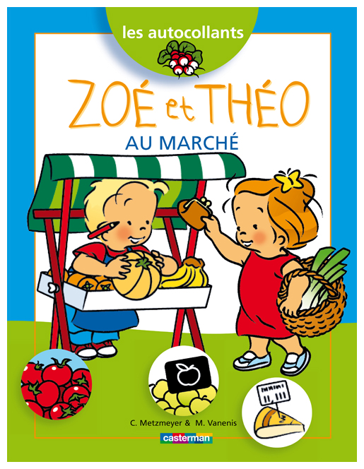 Zoé et Théo au marché