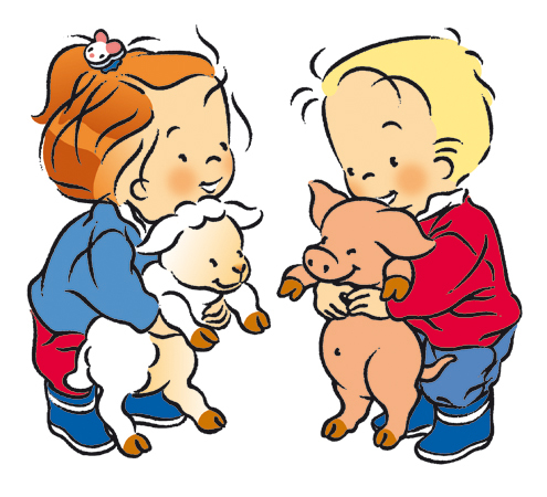 Les animaux de la ferme de Zoé et Théo