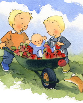 Aquarelle-illustrations jeunesse - faire-part de naissance