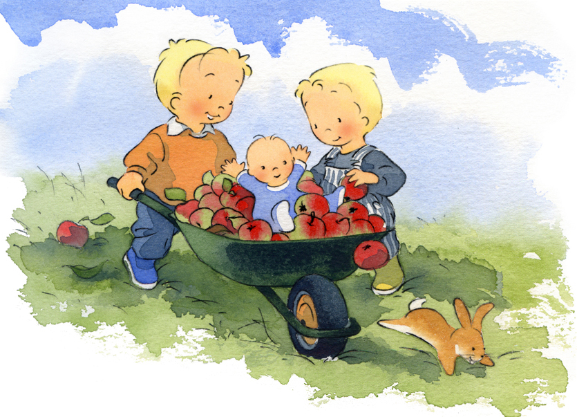 Aquarelle-illustrations jeunesse - faire-part de naissance